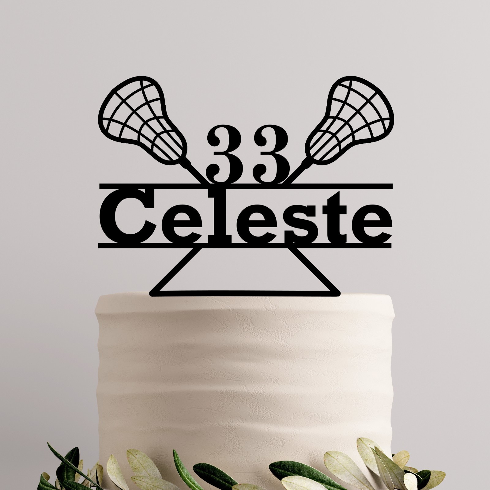 Lacrosse Cake Topper, Lacrosse Sticks Topper, Custom Topper, Personalized Topper