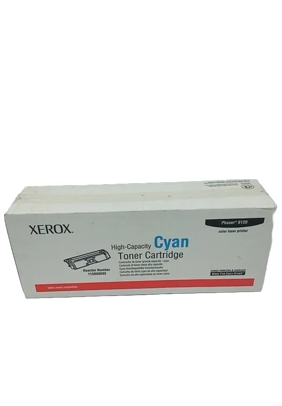 New Sealed Box Genuine OEM Xerox 113R00693 Cyan High Capacity Toner Cartridge