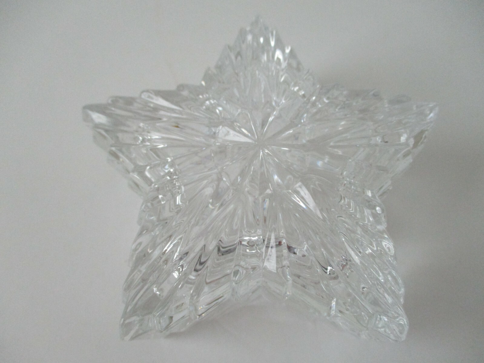 Lead Crystal STAR Jewelry Trinket Box