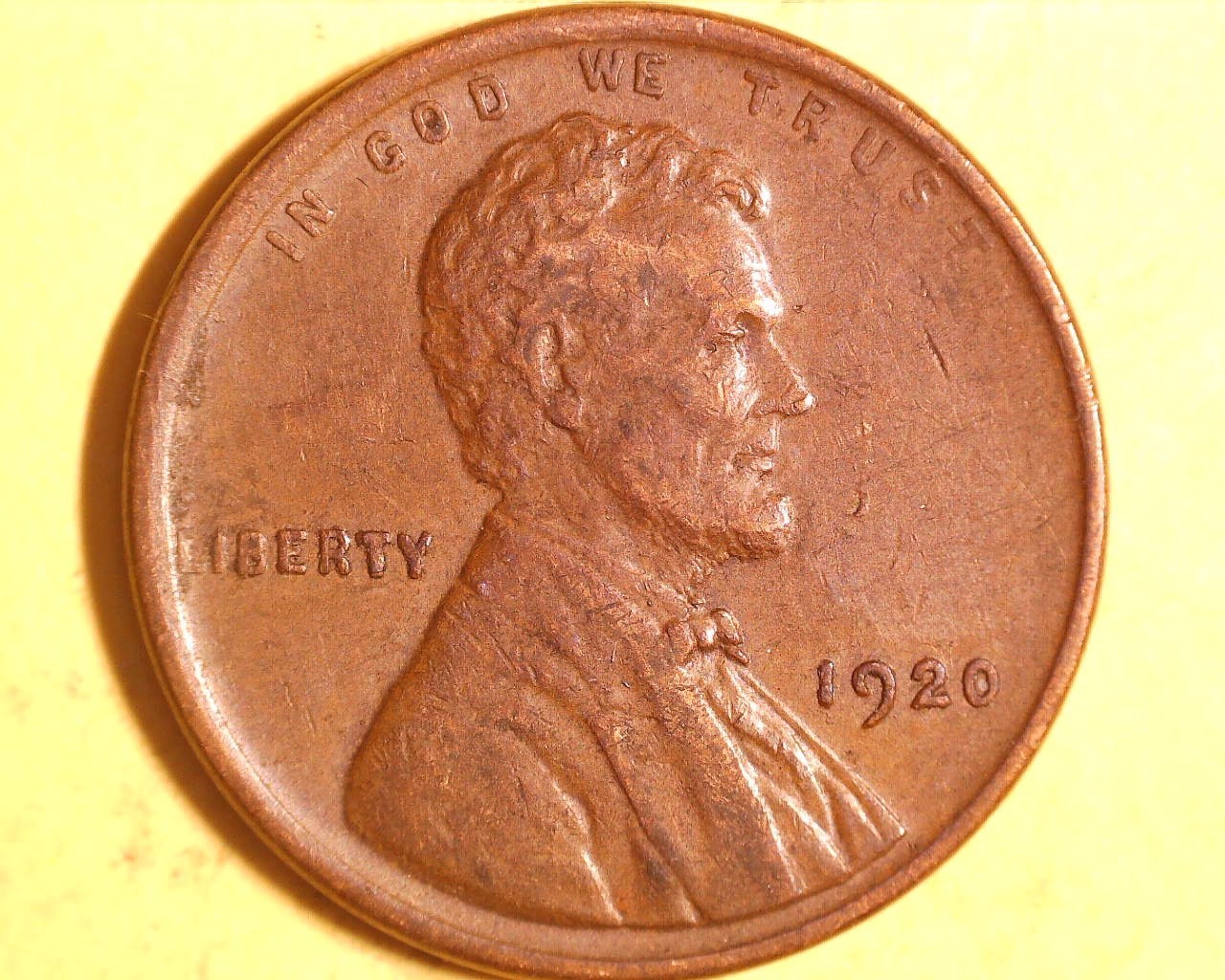 1920  LINCOLN WHEAT  PENNY IN XF+** 120-6