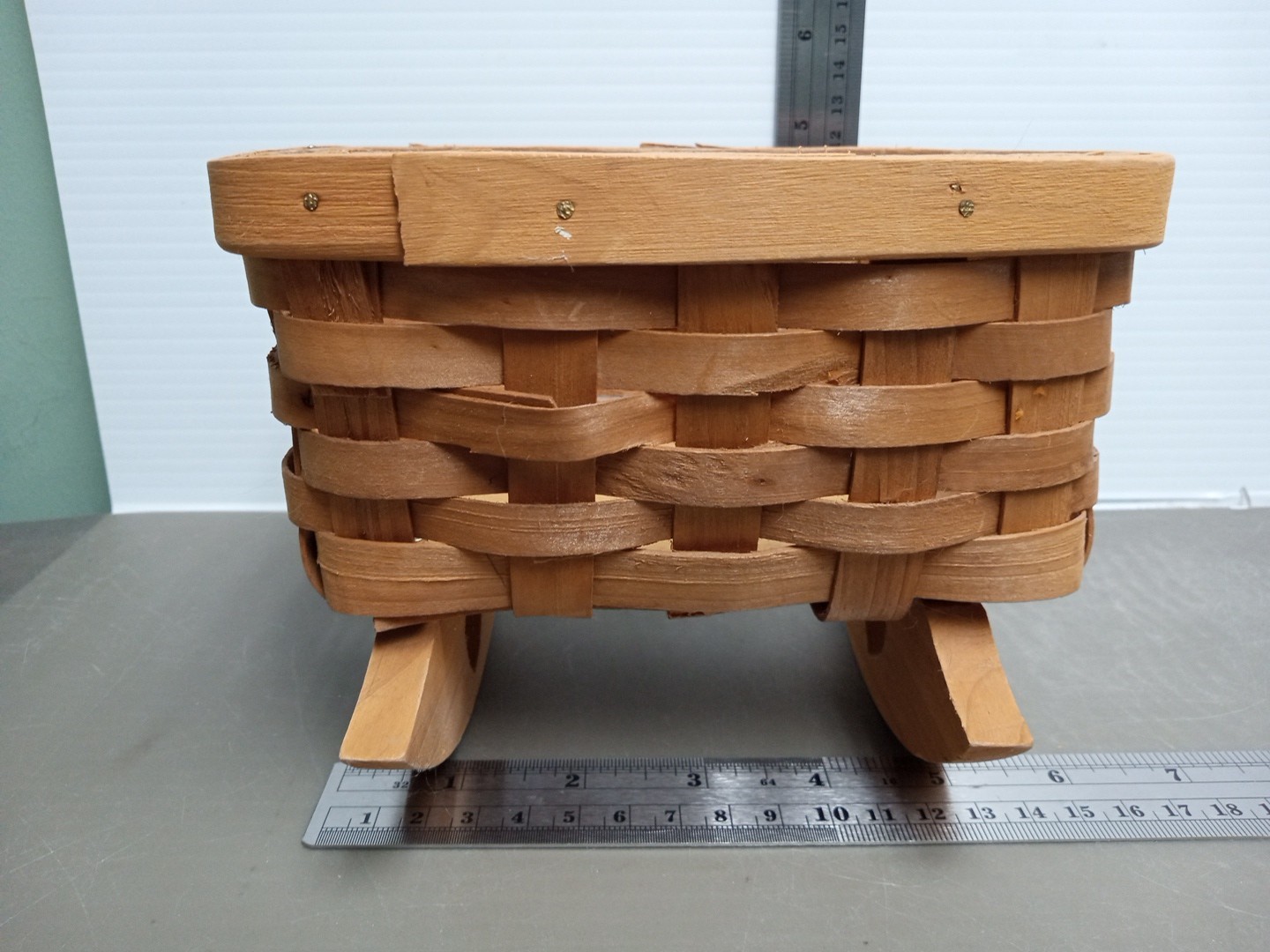 Wooden Cradle Basket