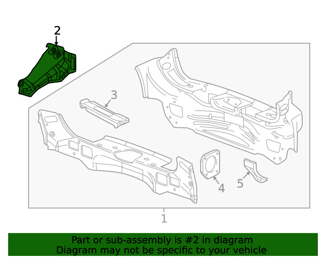 Genuine GM Passenger Side Body Side Outer Panel Rear Lower Extension 23484177