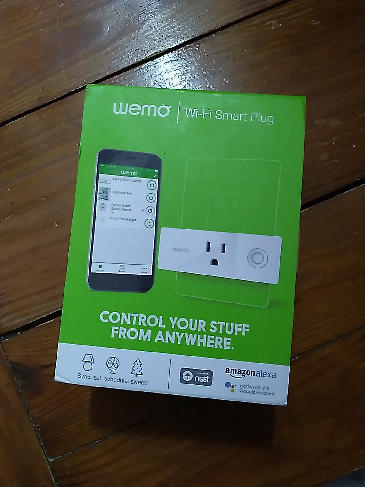 WeMo WiFi Enabled Mini Smart Plug - White - Works W/Nest Alexa Google