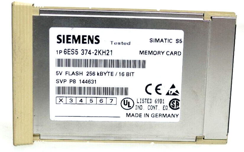 Siemens SIMATIC S5 Memory Card 256kBYTE | 6ES5 374-2KH21 | E:02 | 6ES5374-2KH21
