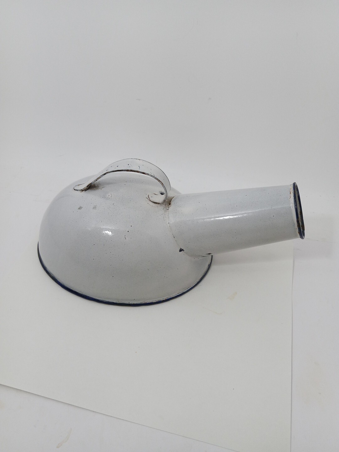 Vintage Medical Urine Porcelain Metal Bottle 50S Or 60S