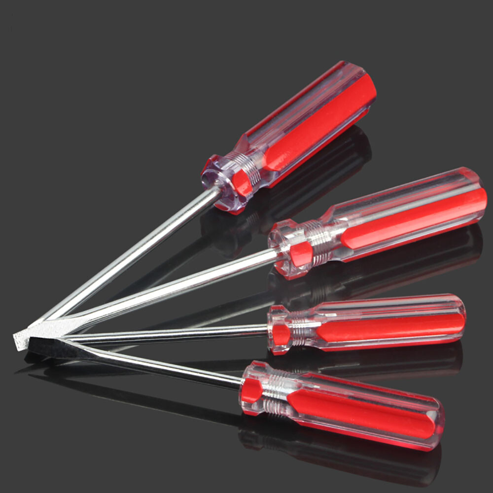 Screwdriver Household Slotted & Phillips Φ3~6mm Crystal Clear Handle Screwdriver