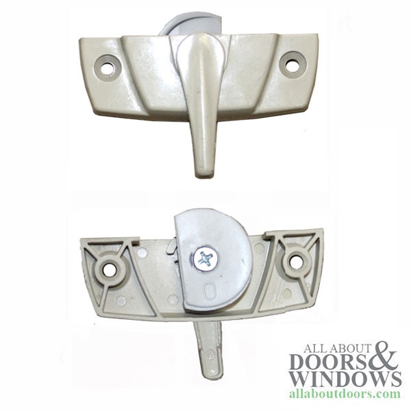 Composite Double Hung Sash Lock Beige Offset Screw Holes 2-1/4" Spacing