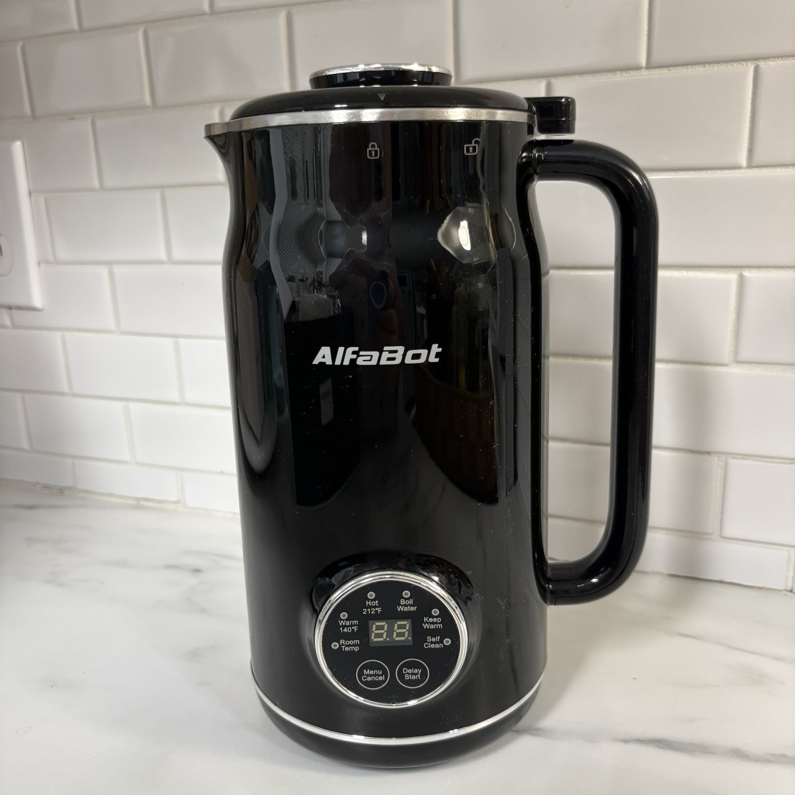 Nut Milk Maker, AlfaBot N2 Automatic Almond Milk Machine for Homemade Plant-Base