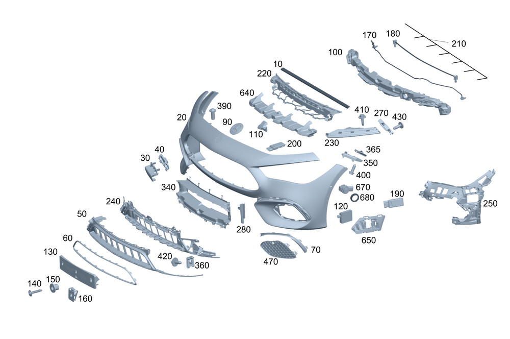 Genuine Mercedes-Benz Holder 236-884-05-00