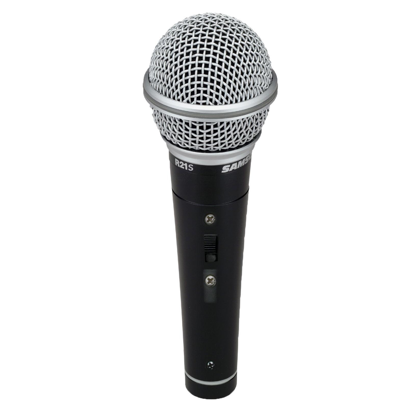 Handheld Dynamic Karaoke Microphone Vocal DJ PA Mic w Stand & Cables 4 Pack