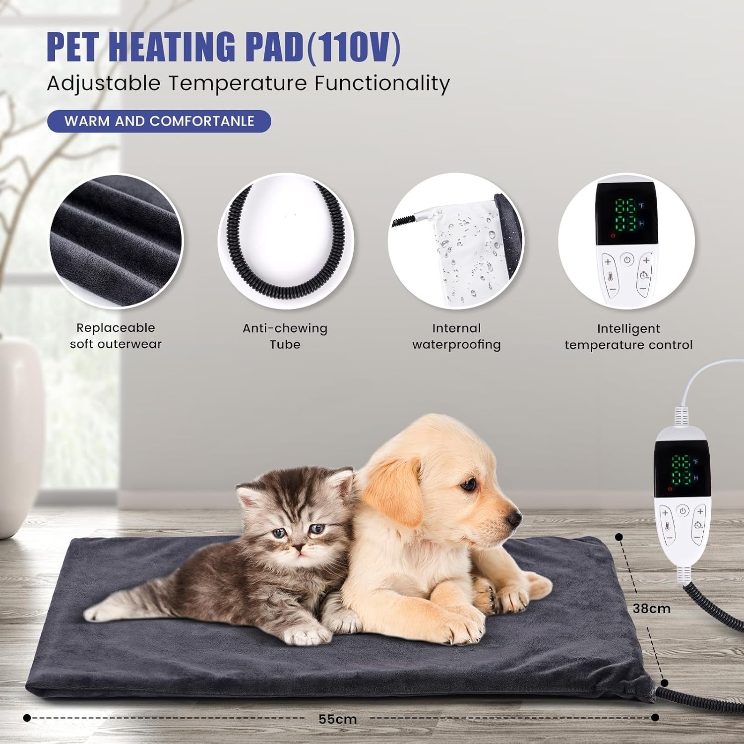 Efficient Incubator for Puppies & Kittens - Temperature-Controlled & Transparent