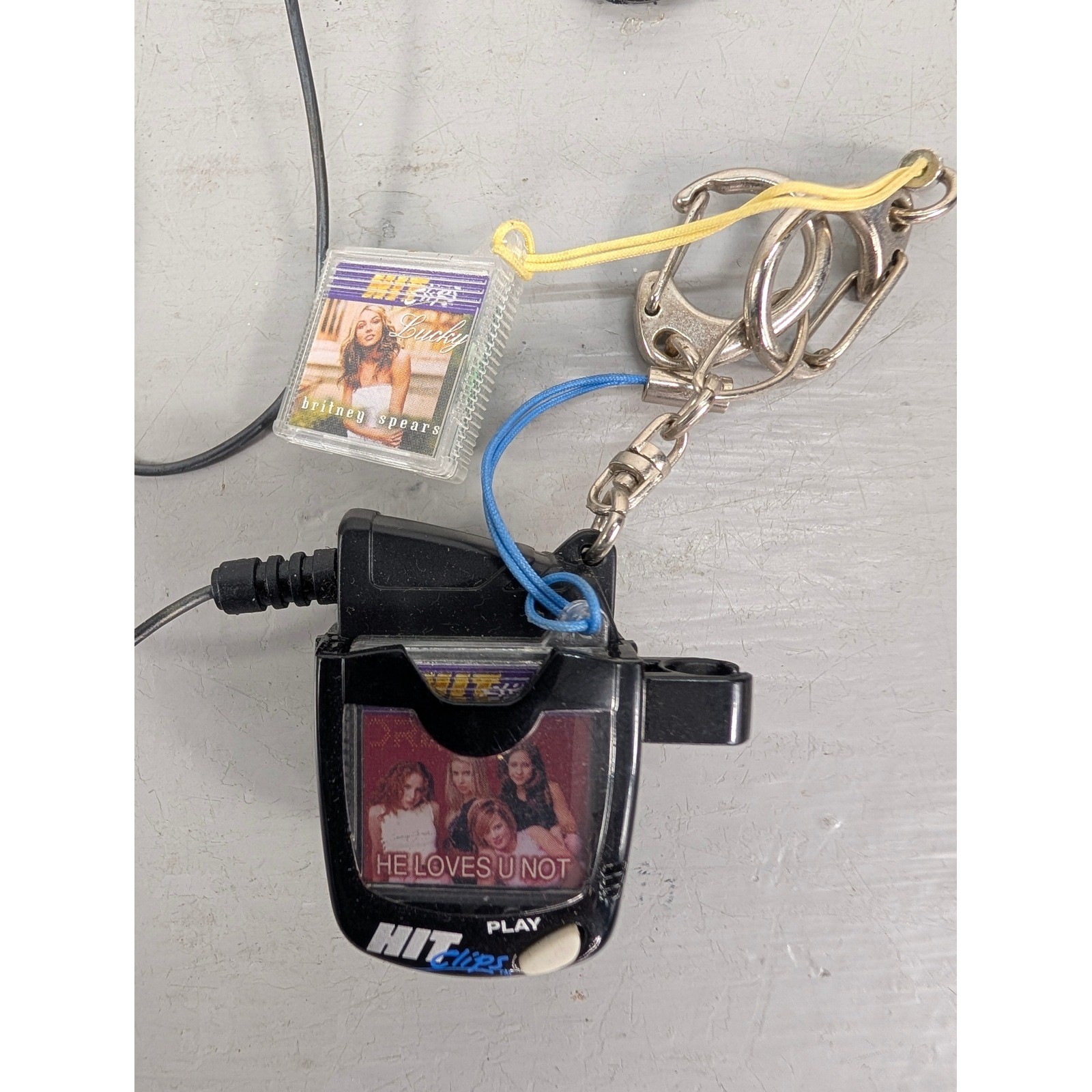 Vintage Tiger Electronics HitClips Player Britney Spears 2 Clips 2000's As Is