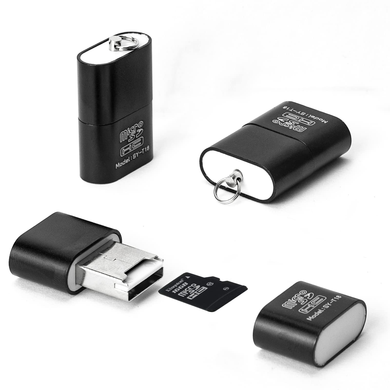 Card Reader 3 Pack Micro SD to USB Adapter