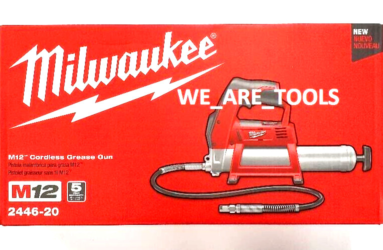 NEW IN BOX Milwaukee 2446-20 Grease Gun M12 12 Volt Cordless Tool Only 12V