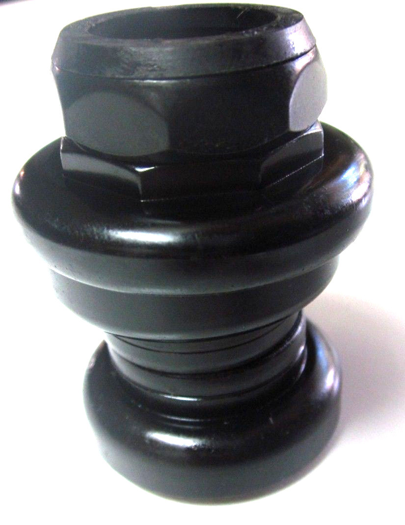 1" black bicycle bike threaded headset powerpro vintage fits 1 inch fork