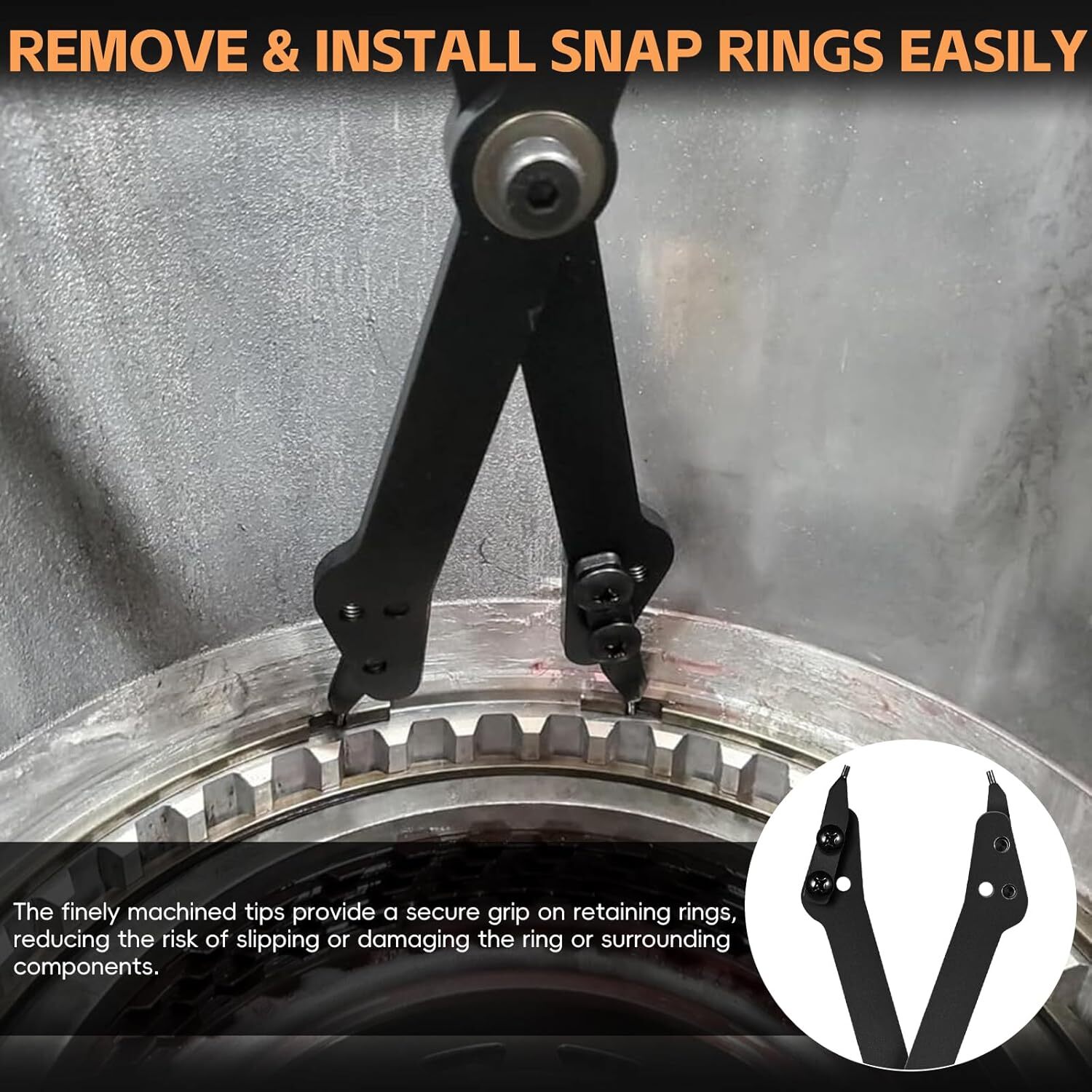 26" Heavy Duty Snap Internal Retaining Ring Pliers Large Internal Retaining Tool