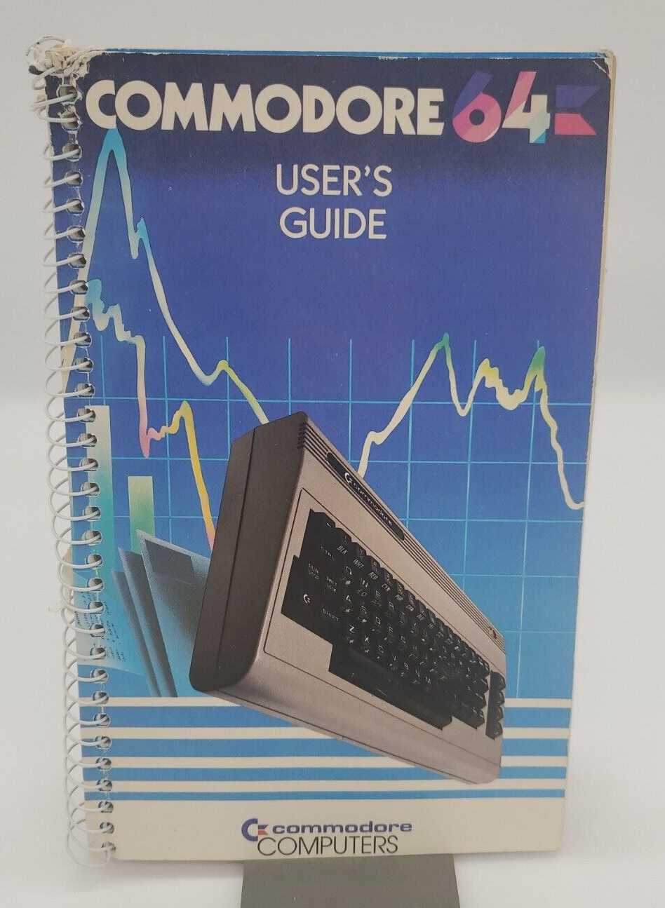 Vintage 1983 Commodore 64 Computer User's Guide First Edition eighth Printing