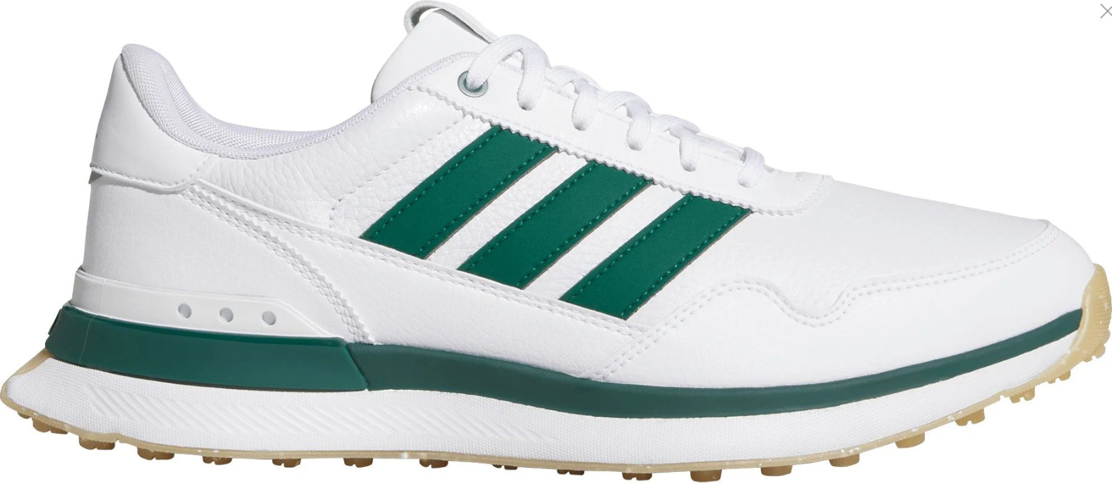 adidas S2G 26 LEATHER SPIKELESS GOLF SHOES  Cloud White/Collegiate Green/Gum 3