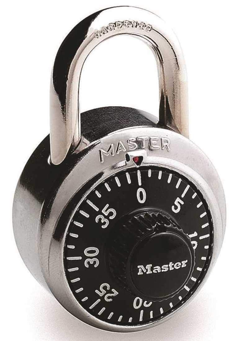 Master Lock 1502 Combination Lock, Black