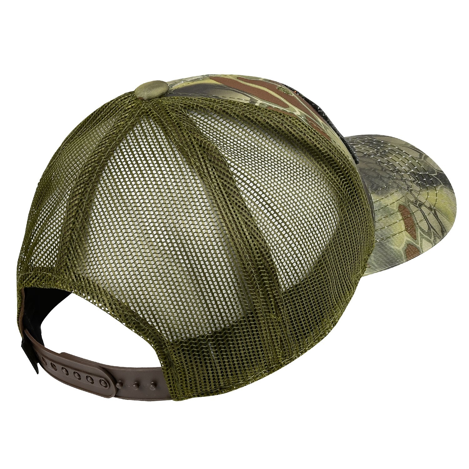 Kryptek Spartan/USA Flag Meshback Cap- Kryptek Mandrake