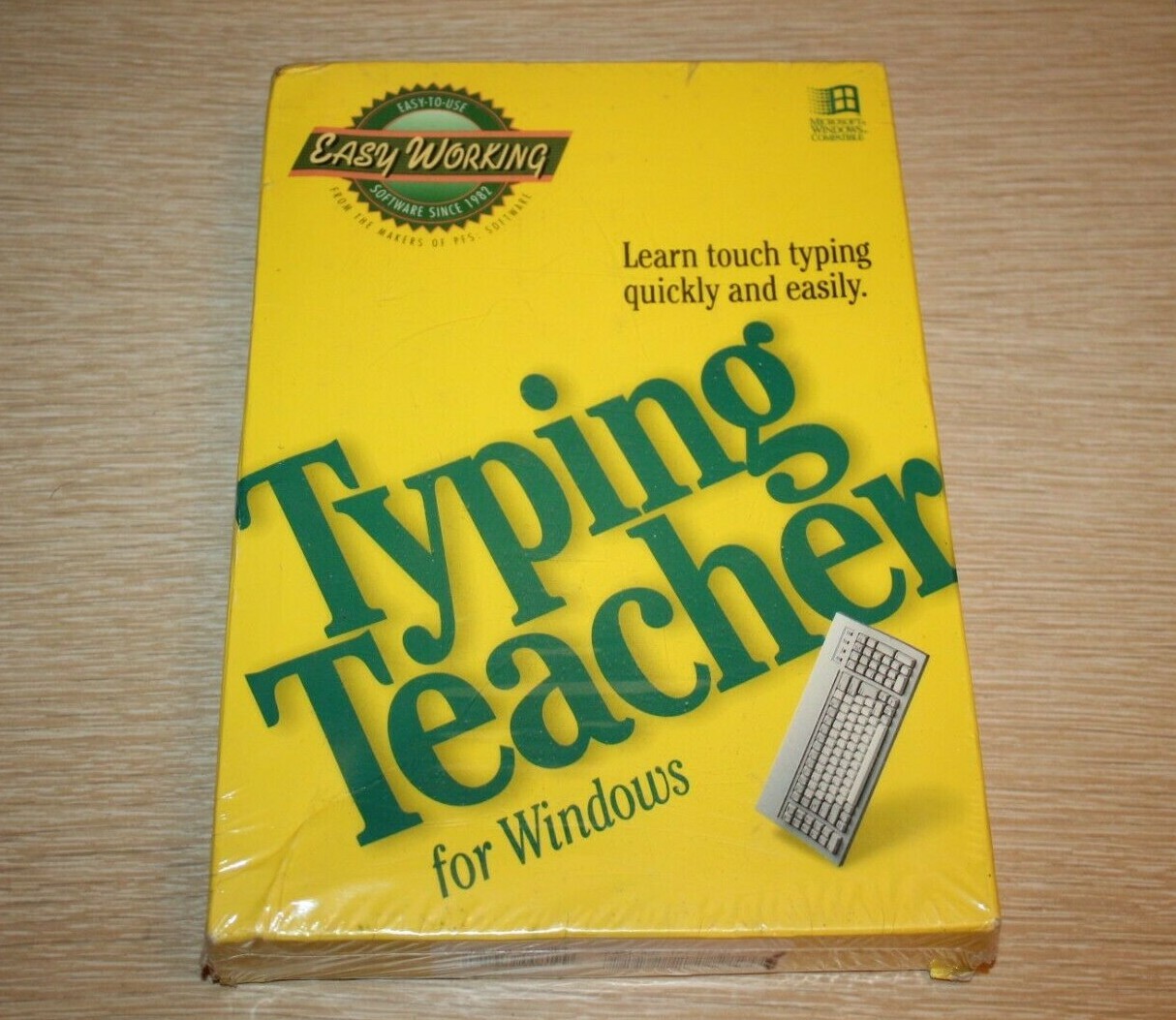 Easy Working Spinnaker Typing Teacher For Windows 3.5" Diskette NEW SEALED VTG