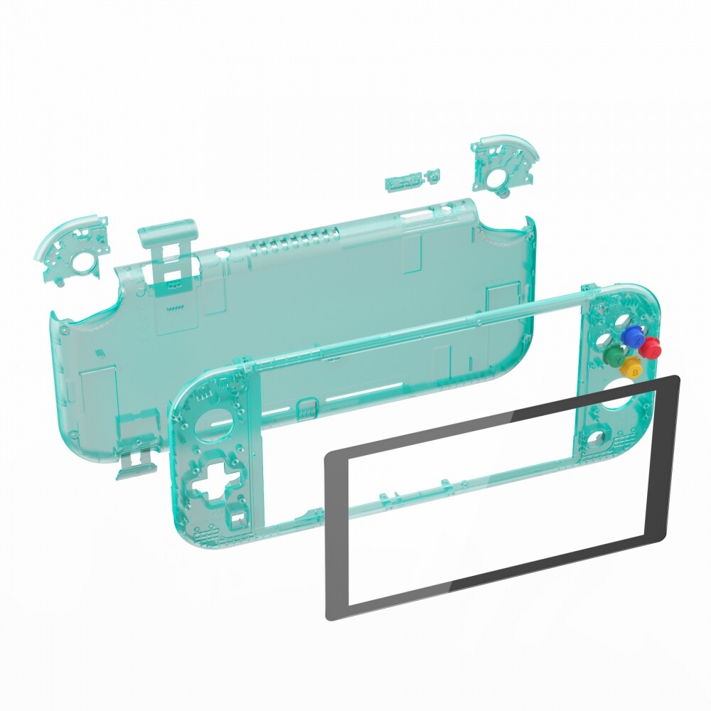 Emerald Green Replacement Shell Screen Protector Button for Nintendo Switch Lite