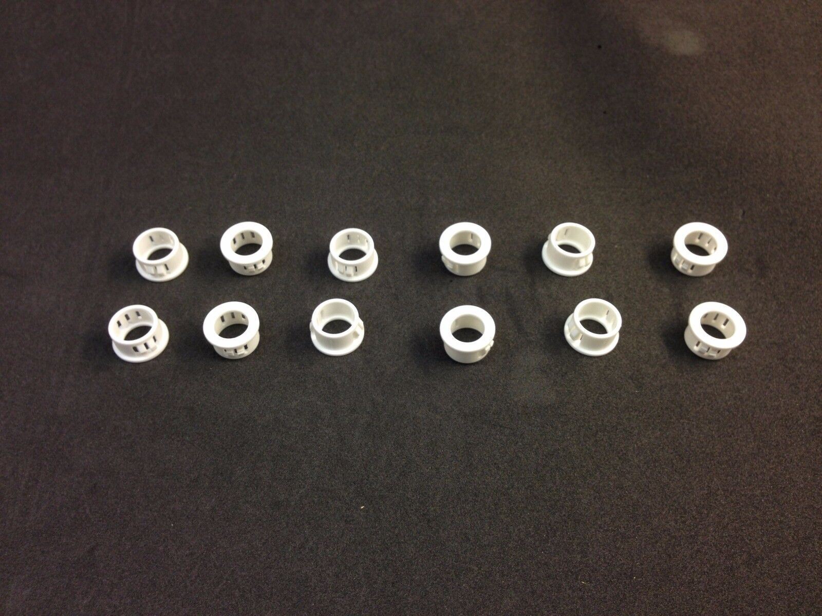 (10 Pack) .625" OD .437" ID Snap-in Bushings, White,  HEYCO SB-625-7