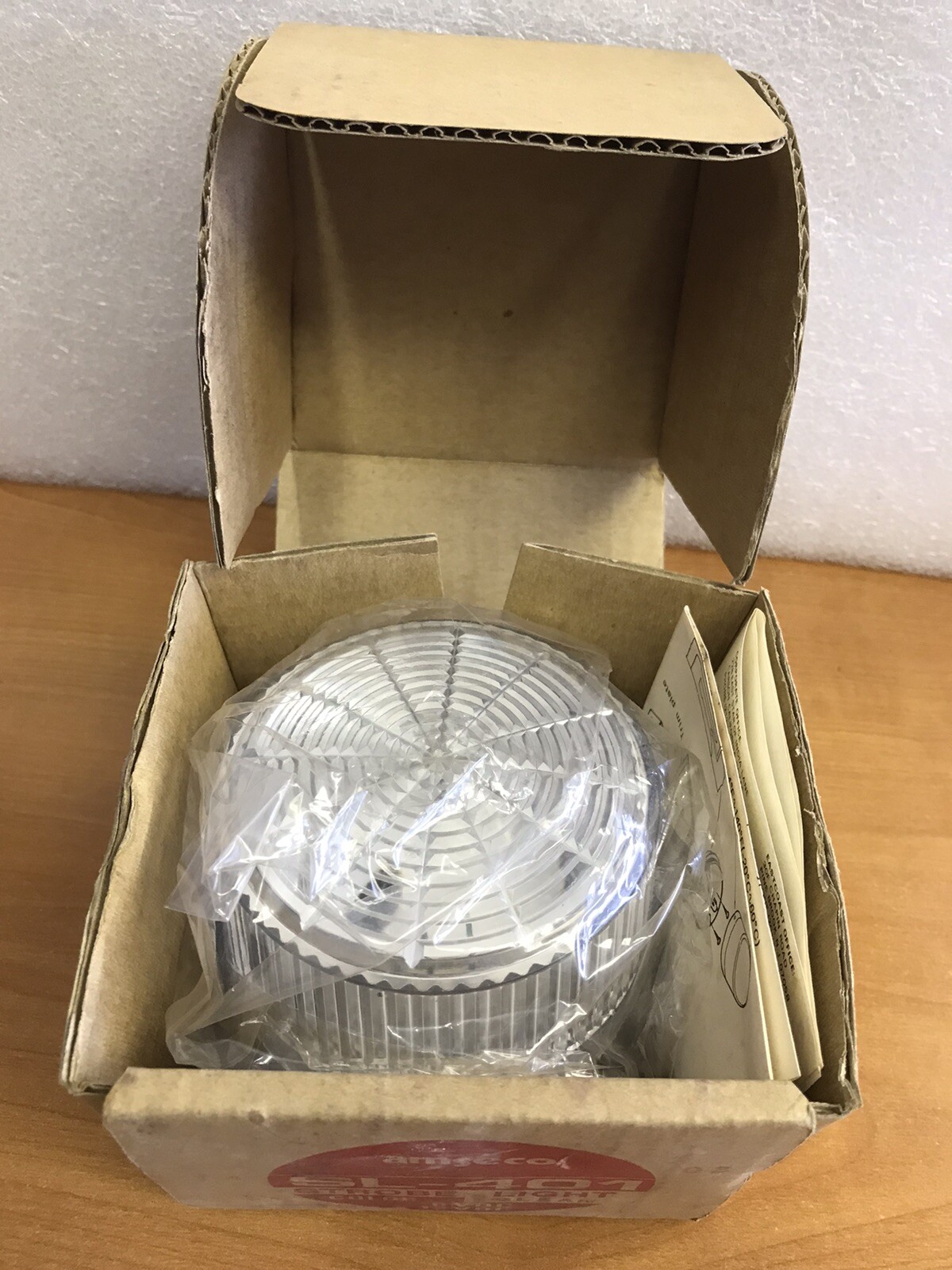 Amseco Sl-401 Clear Strobe Light 6-12 Volt Security System Vintage Made in Japan