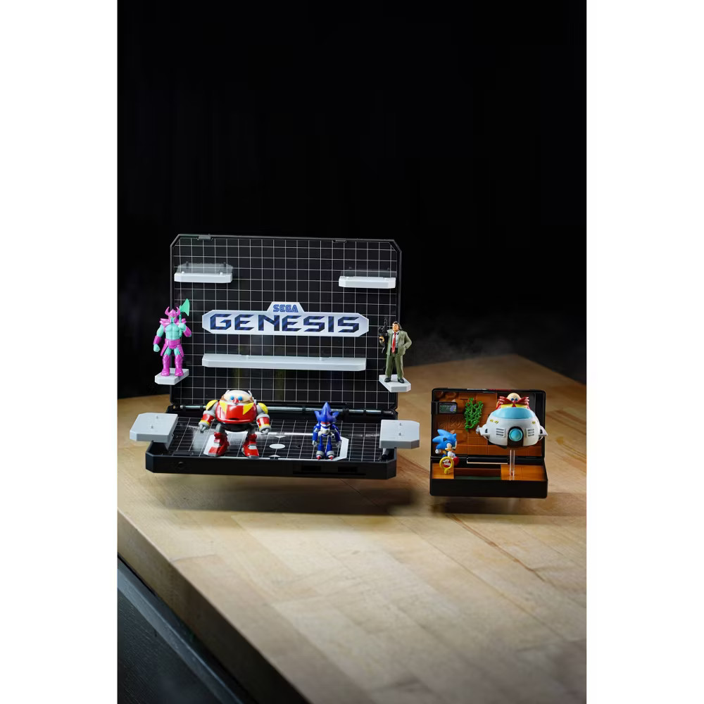 Sega Genesis Display Console - Supervillain Boss Bundle + Sonic 1