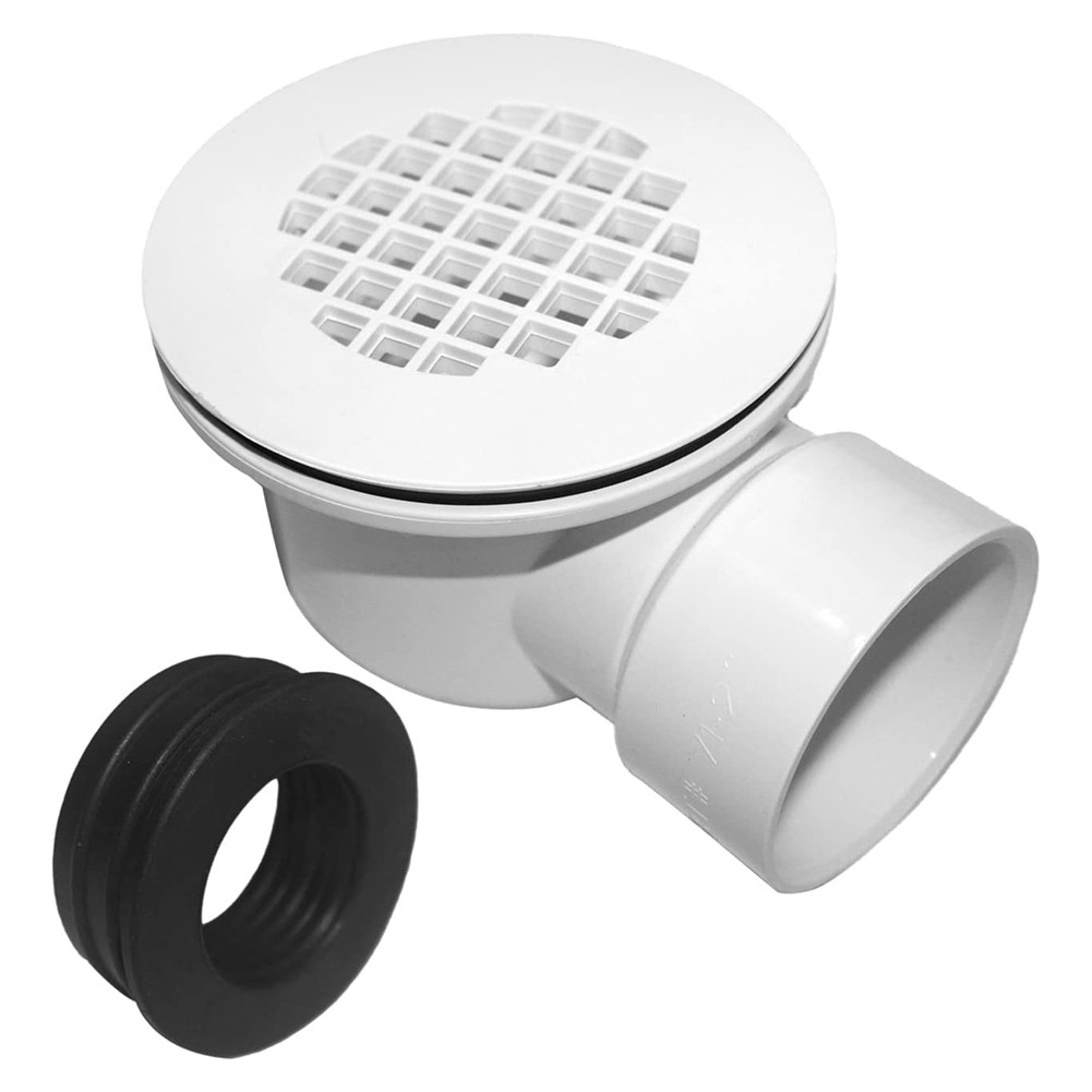 Low Profile Shower Base  with Perforated Strainer Side Outlet Shower  X8Z62224