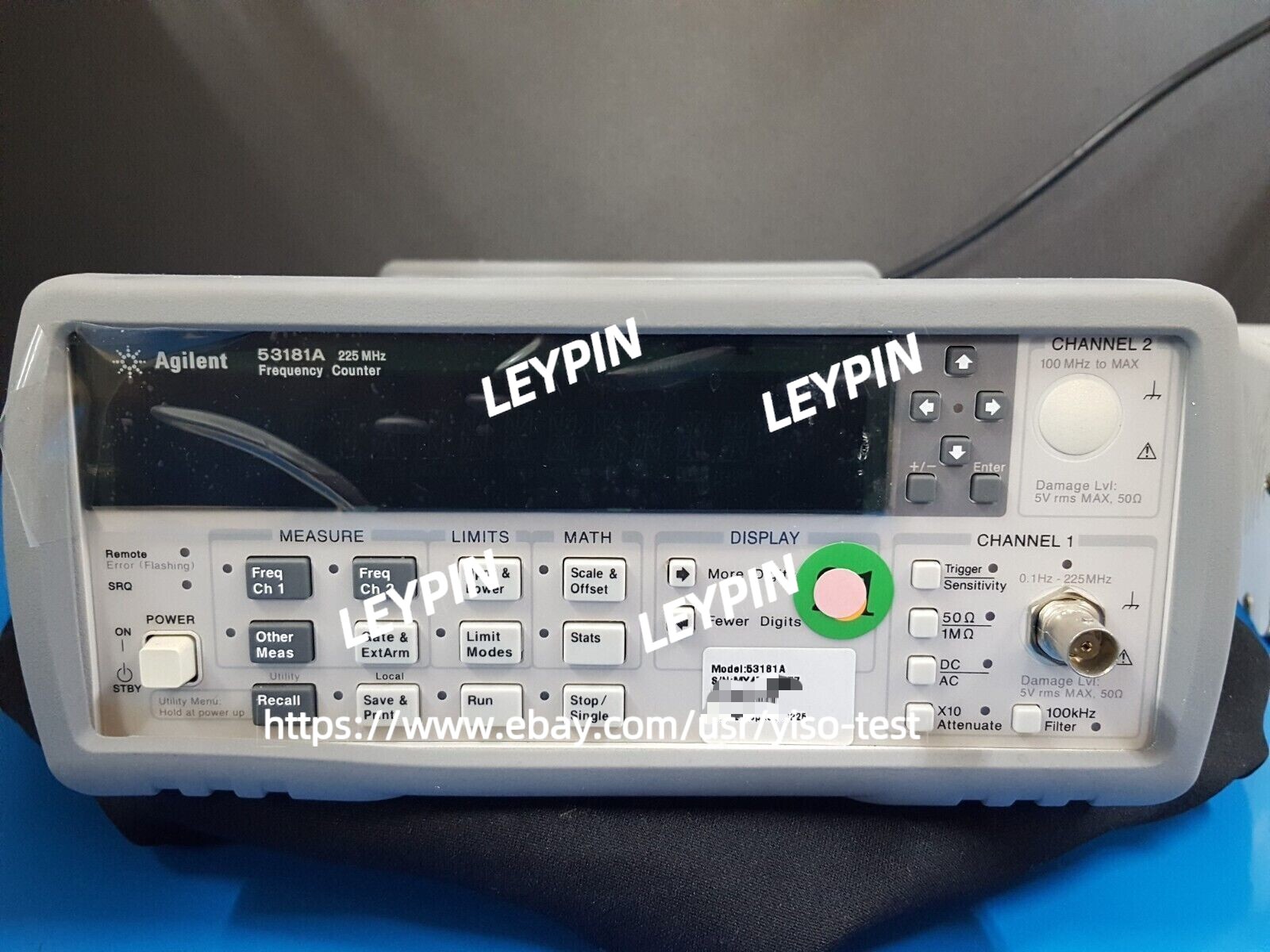 HP Keysight Agilent 53181A High Precision Frequency Meter /Good function #$Yi