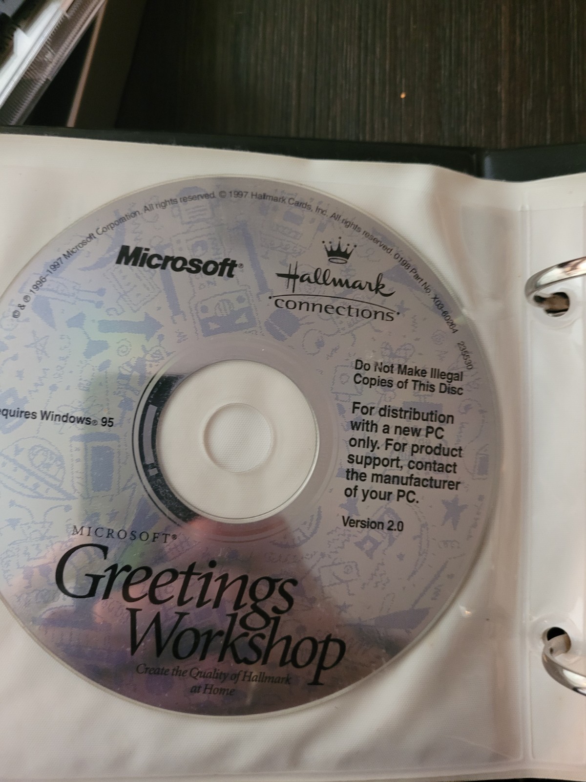 Vintage Gateway Computer Software Storage Binder With CDs Windows 95 Encarta 98