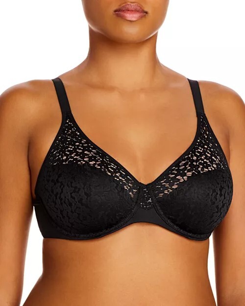New CHANTELLE 13F1 Black Norah Molded Underwire Bra Size 36DDDD