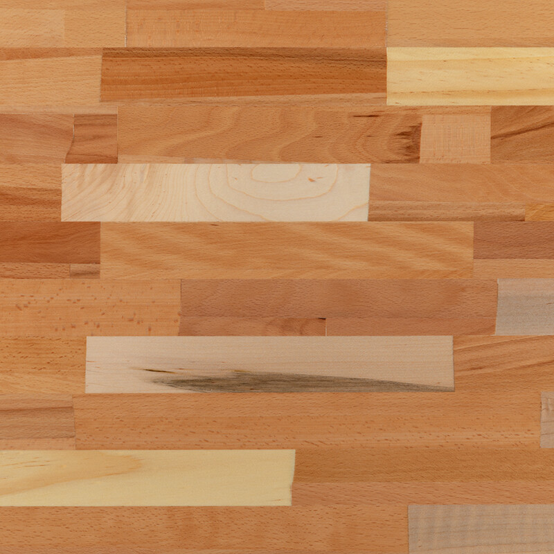 30'' x 48" Rectangular Butcher Block Style Restaurant Table Top in Solid Wood