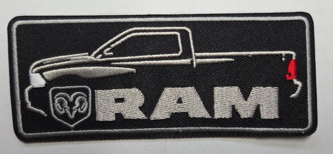 Ram Trucks (iron on) embroidered patch