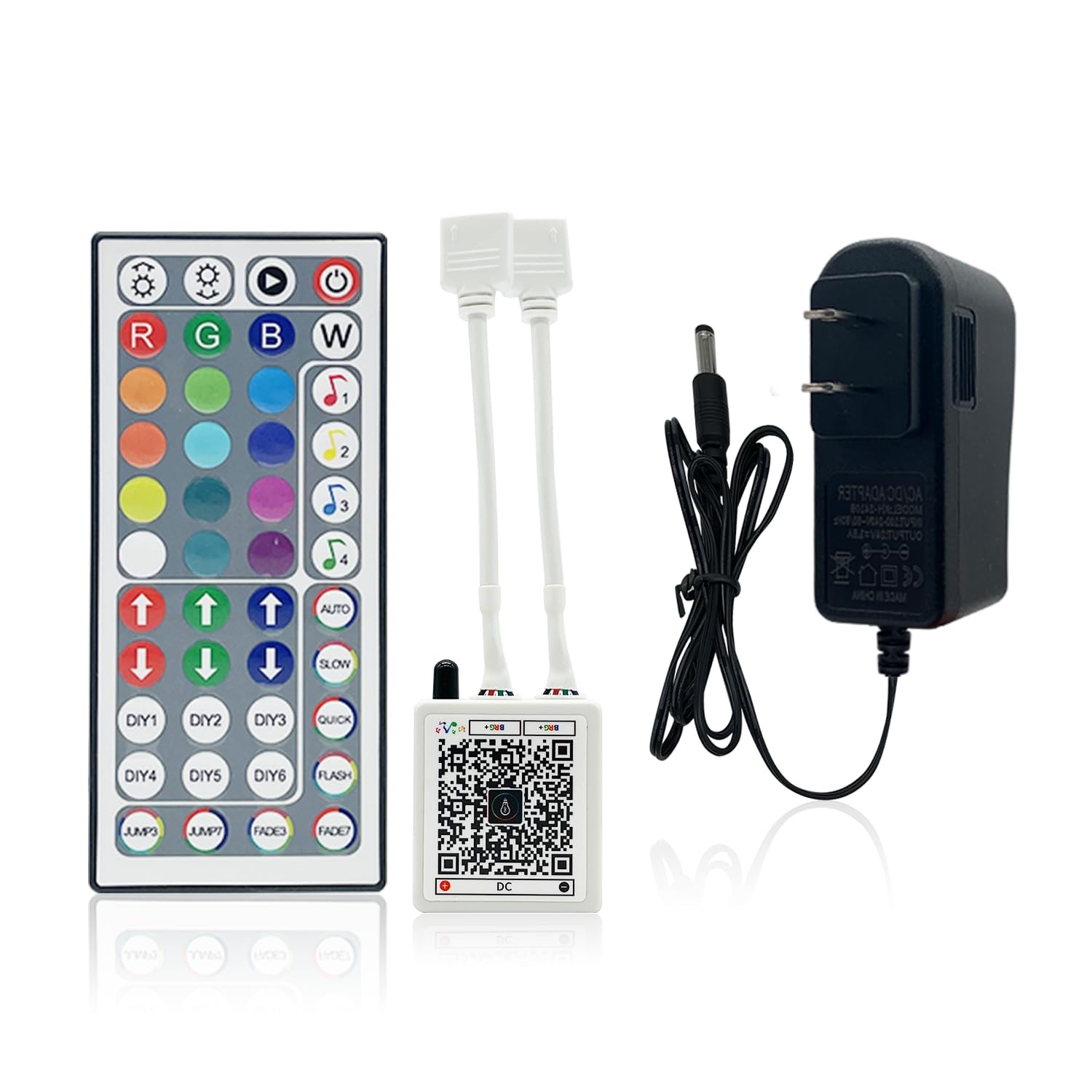 KEXU 44 Key RGB LED Strip Lights IR Remote Control,Remote 44key-B,