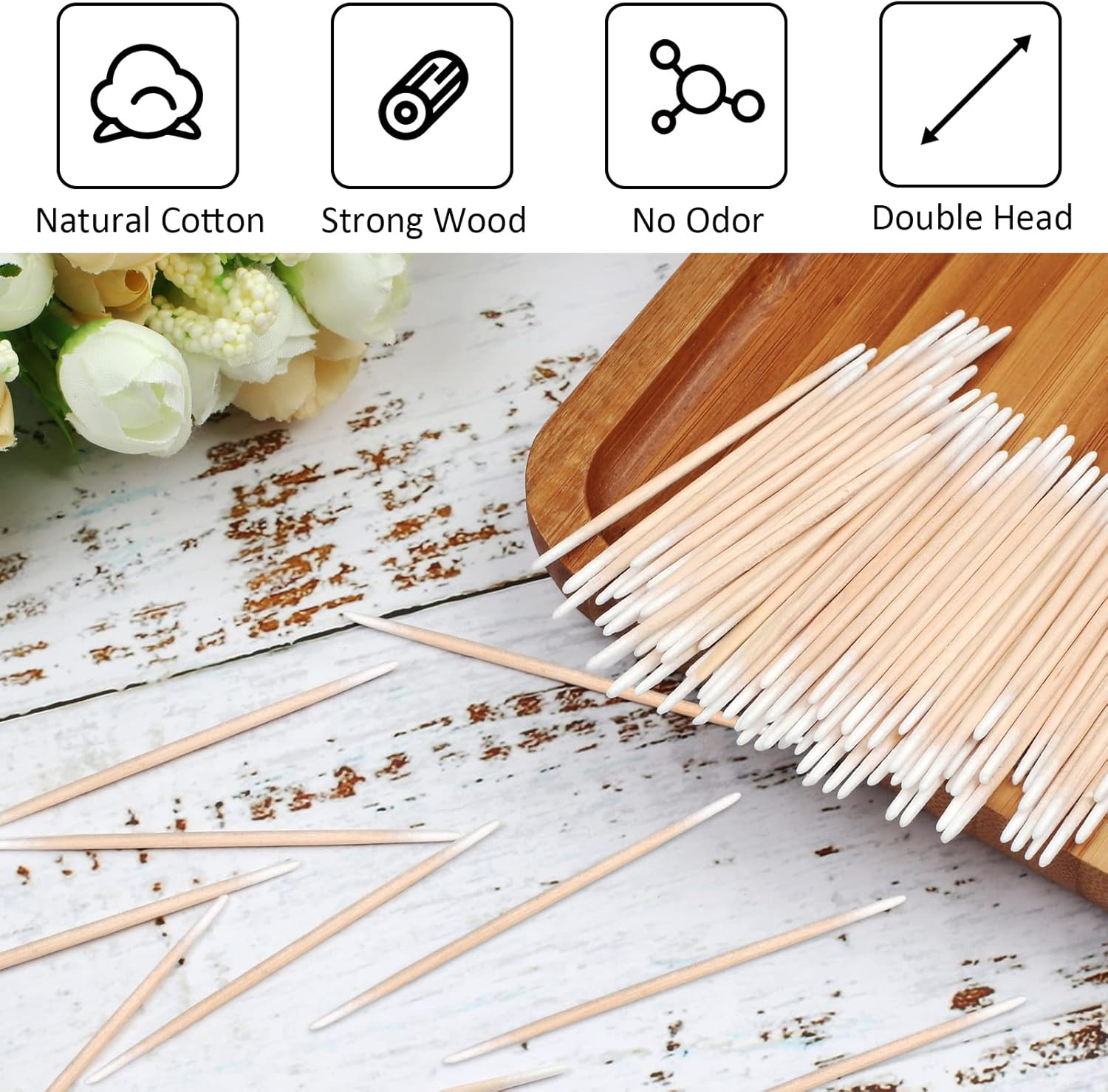 Microblading Cotton Swab (500pcs, Count, 500)