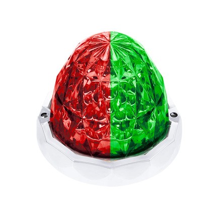 United Pacific 36185 Marker Light Double Fury Crystal Watermelon Glass, 19 Red A