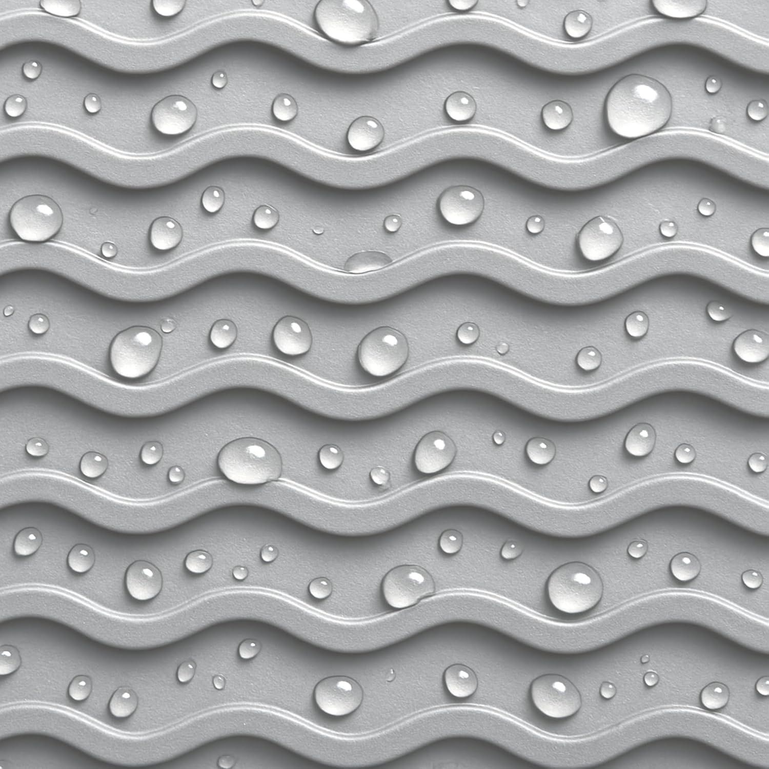 Silicone Drying Mat 16 × 12 – Gray Non-Slip Sink Mat for Kitchen Counter,