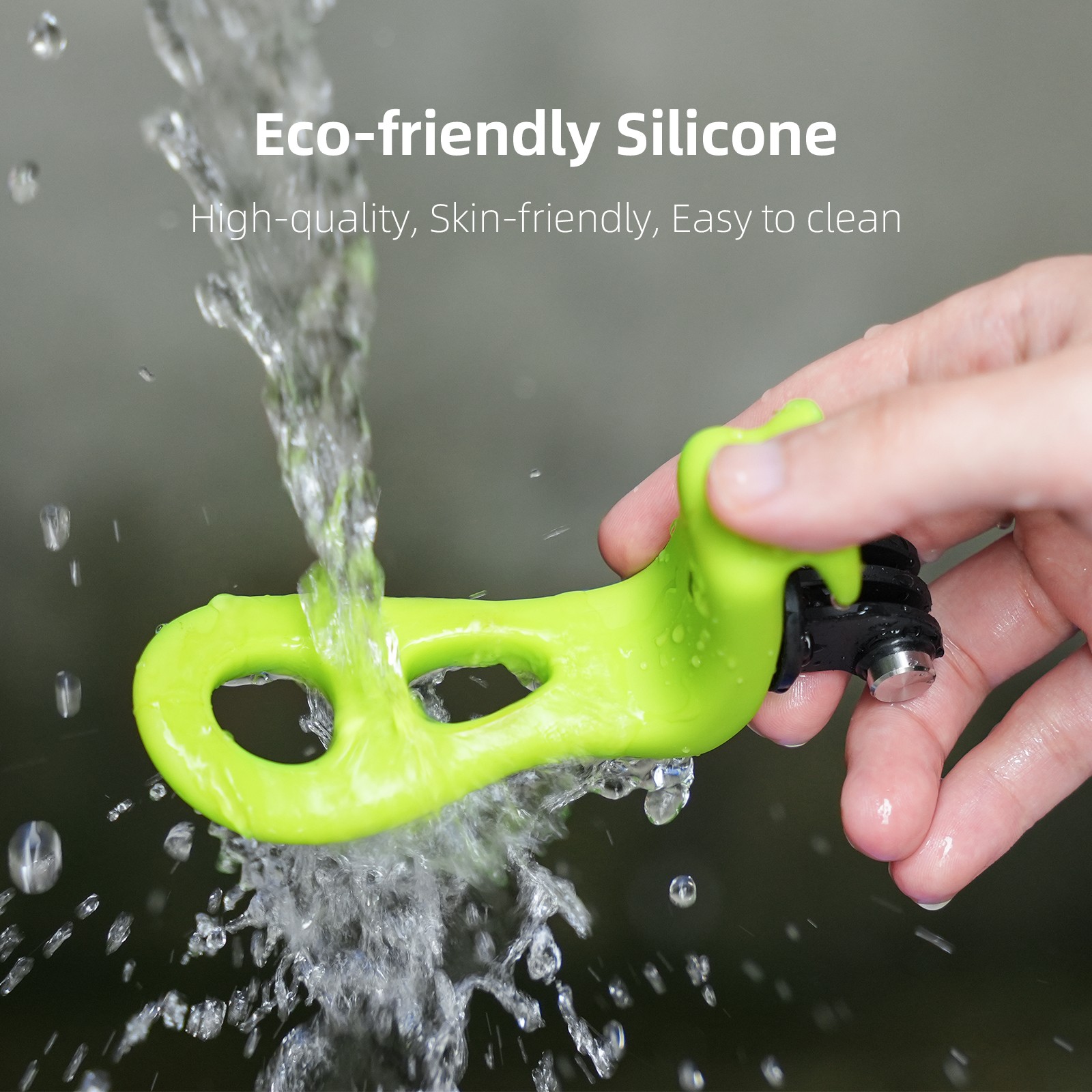 1Pc Green Flexible Mount 360° Rotation Accessory For Gopro/DJI Action Camera aa