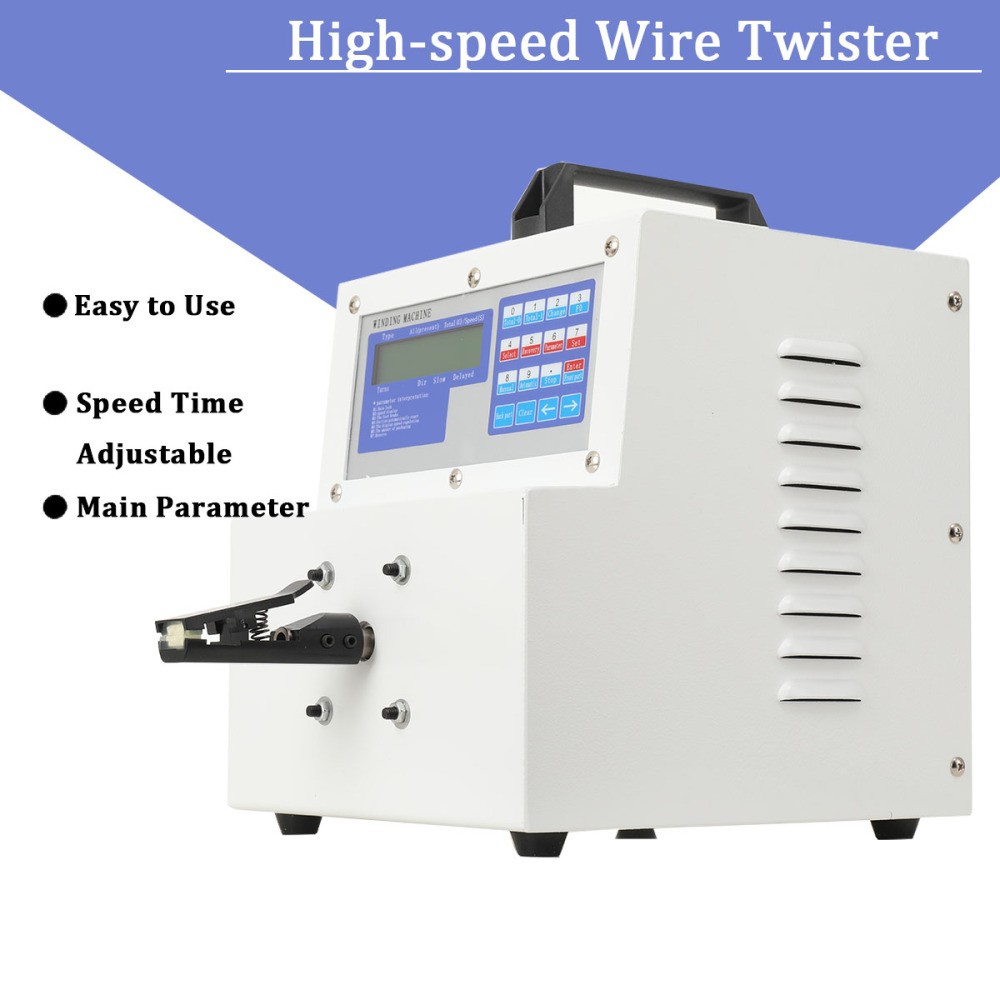 110V 15W Automatic Wire Twisting Machine Highspeed Wire Twister Speed Adjustable