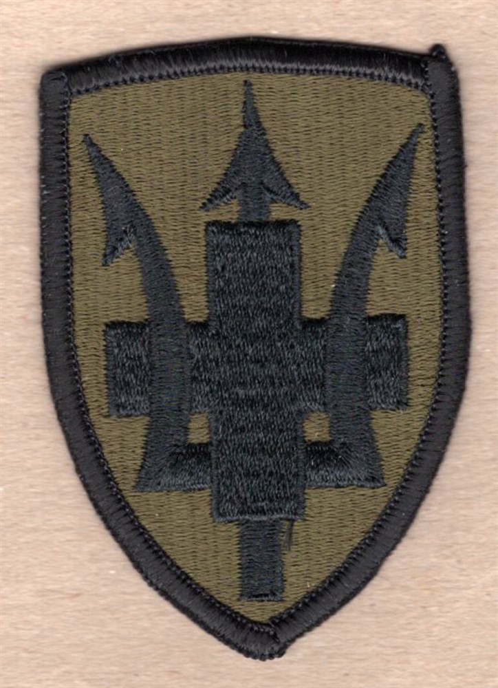 Army Patch:  213th Medical Brigade - subdued, merrowed edge