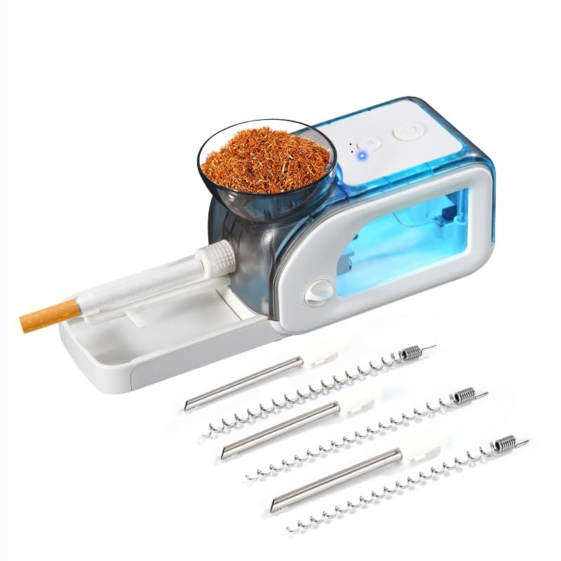 Electric Cigarette Roller Fast-Auto Tobacco Injector, Smart LED Display 380W Hig
