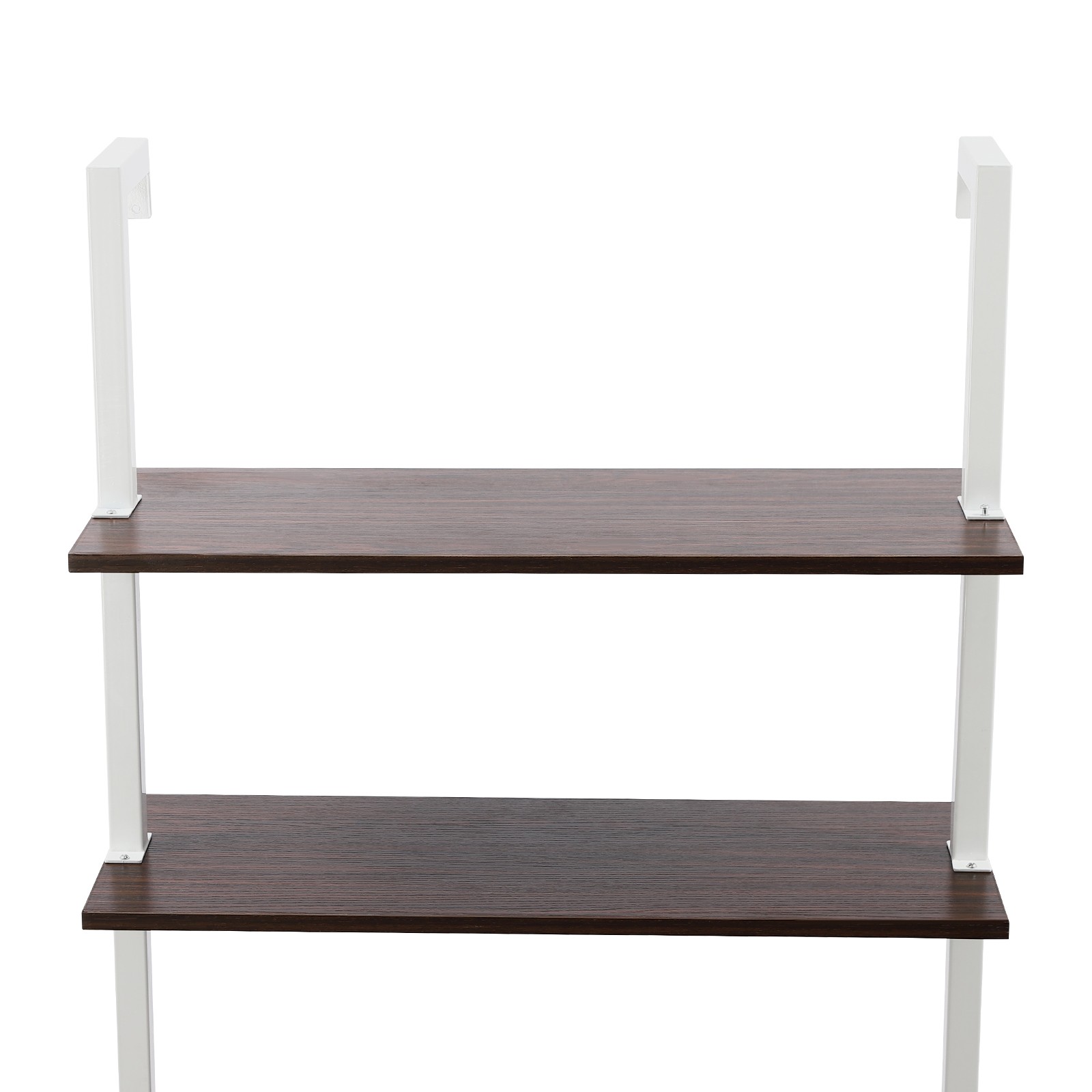 3 Tiers Computer Desk Wall Mounted Storage Shelf 72.5" Work Table W/ Power Strip