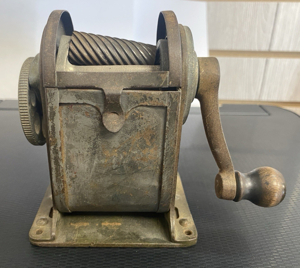 Vintage Pencil Sharpener 6 Hole Manual Desk or Wall Mount