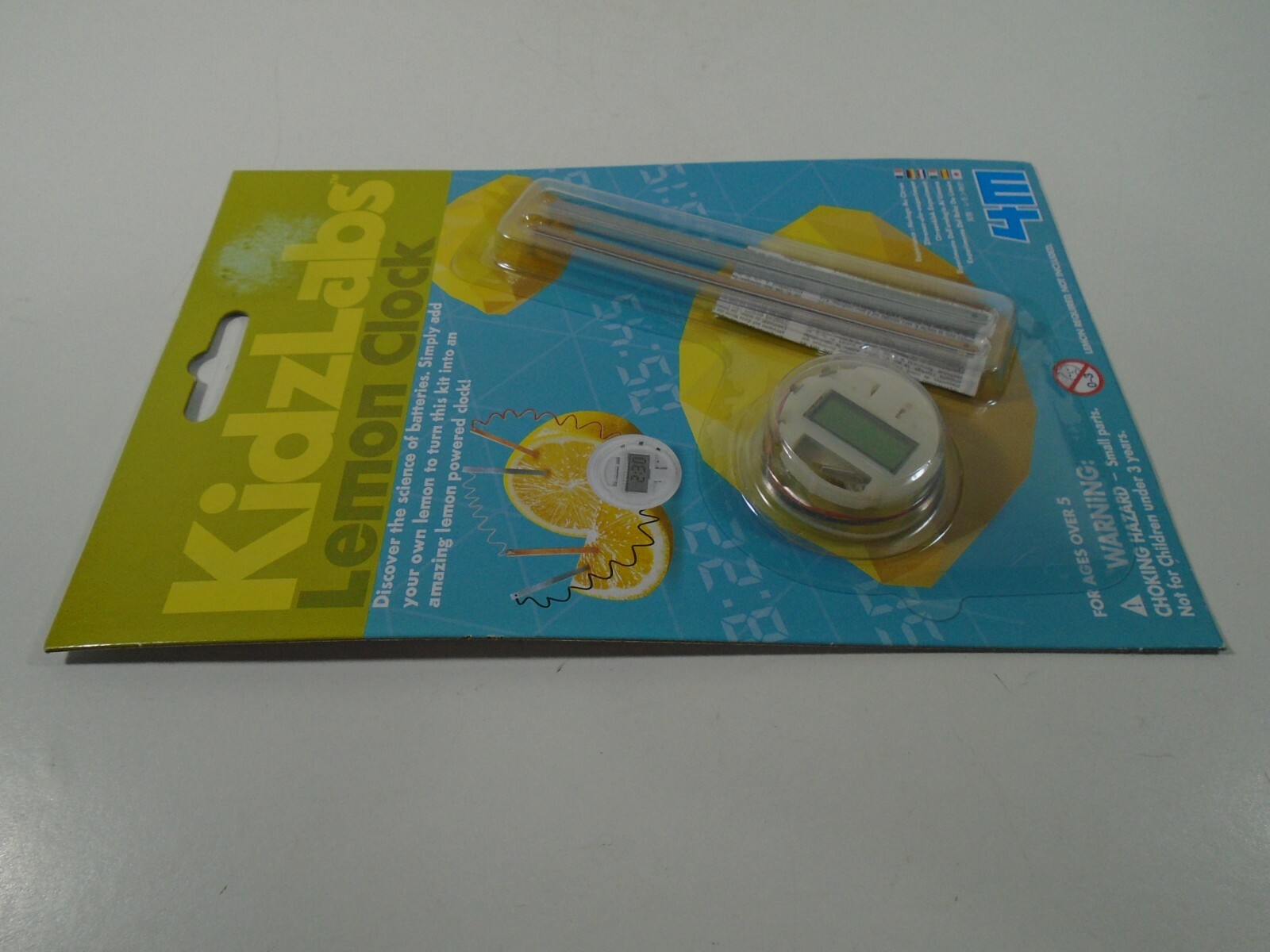 TOYSMITH KIDZLABS--LEMON CLOCK (NEW)