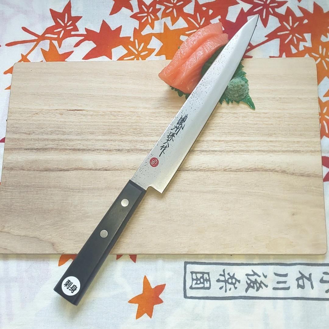 Noshu Magorokusaku Sashimi Yanagiba Knife 20cm Satin Stainless Steel Used