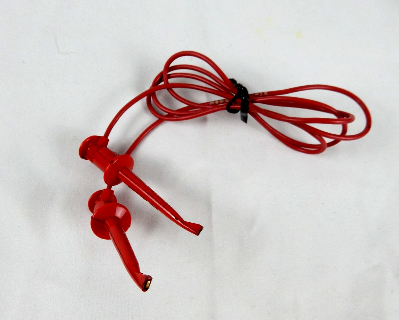 Vintage Pomona Electronics 3781-36-2 Minigrabber Test Clip Patch Cord Red 36"