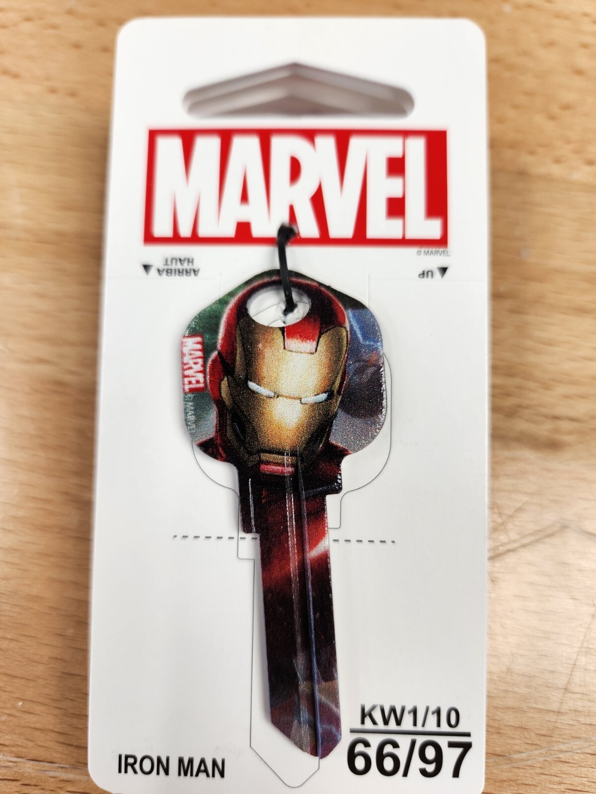 MARVEL IRON MAN KWIKSET KW1/KW10 KEYBLANK - READ DETAILS BELOW