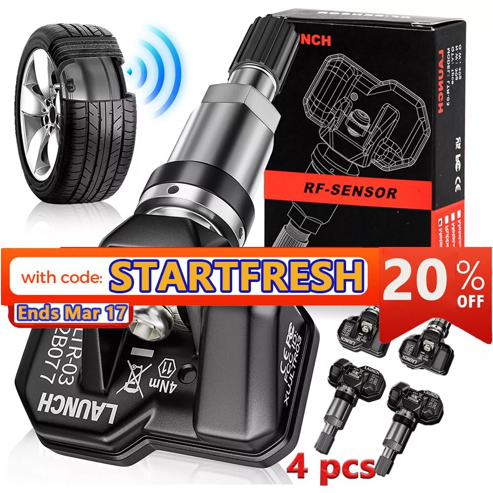 LAUNCH Car Universal 315MHz+433MHz Tire Pressure Sensor LTR-03 TPMS Programmable
